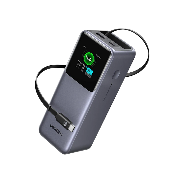 UGREEN Nexode Power Bank 20000mAh 165W with Retractable USB-C Cable